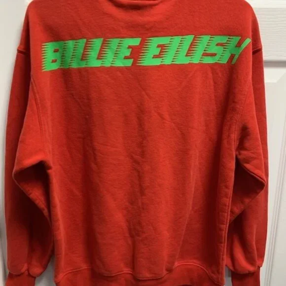BILLIE ELLISH CONCERT  BAND  WOMENS SWEAT TOP - Picture 3 of 3